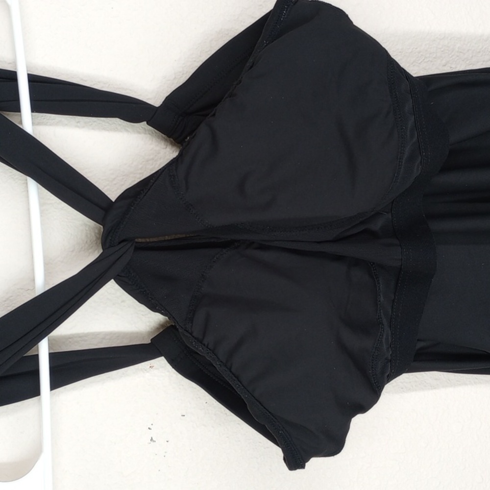 Athleta Black Kiki Halter Swim Dress Women's size Medium - Picture 9 of 16